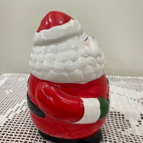 VINTAGE coin bank 🏦 Made in Taiwan 🏦 Christmas Piggy bank 🏦 Ceramic coin bank - Picture 3 of 16